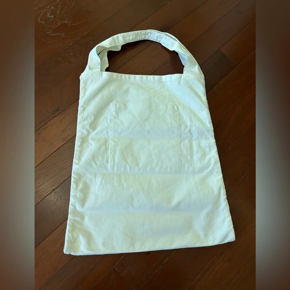 Cost Plus World Market Super Mom Tote Bag multiple pockets white canvas - Picture 2 of 9
